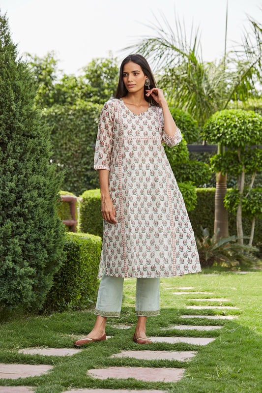 Manjari Kurta + Pant Set of 3