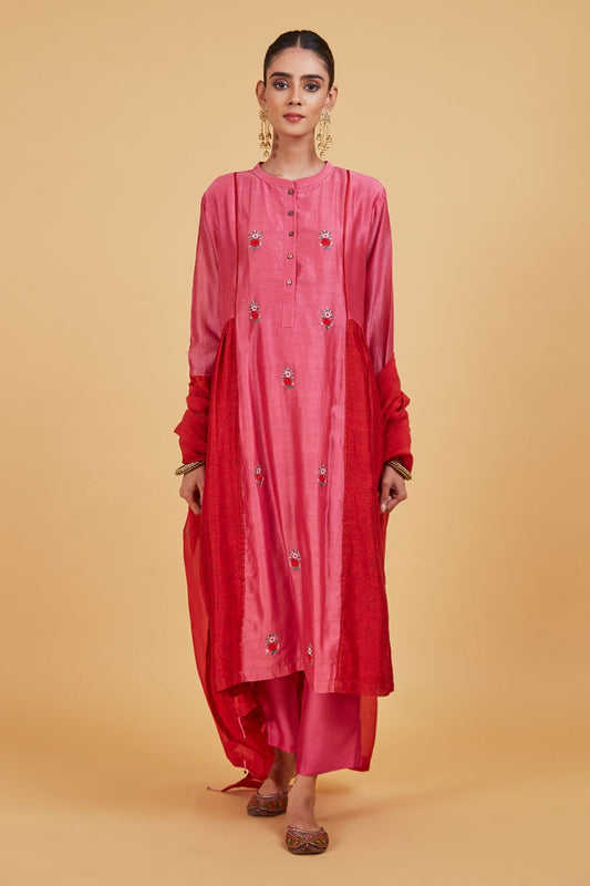 Rose Pink Classic Kurta Set